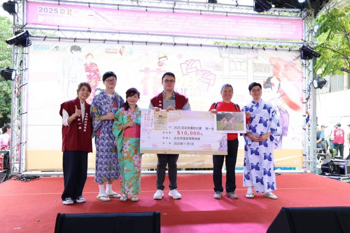 花浴衣時尚走秀