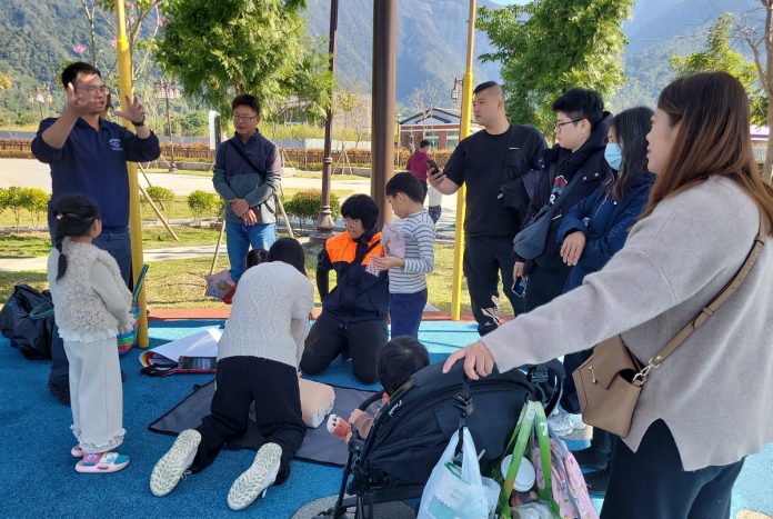 埔里分隊 消防節防火週「鋰電池使用安全」暨CPR宣導