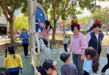 市議員張芬郁爭取公園優化升級 百位孩童歡呼啟用新遊具