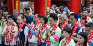 白沙屯媽祖徒步進香起駕 許淑華為縣民祈福