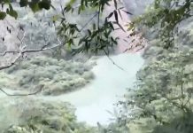 竹山加走寮溪出現堰塞湖蓄水量達10萬公噸 縣府籲勿入溪床