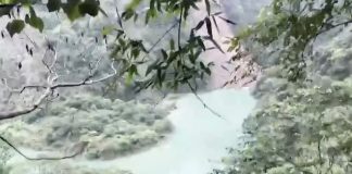 竹山加走寮溪出現堰塞湖蓄水量達10萬公噸 縣府籲勿入溪床