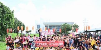 增加孩子的水域安全常識 慶安水道辦理慶安水樂園-SUP公益日體驗活動