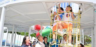 雲朵、彩虹融入童趣空間 宜蘭運動公園特色兒童遊戲場全新登場