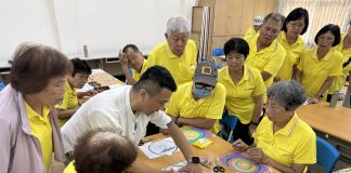大甲區農會辦理「生命能量曼陀羅」活動 30長輩粉彩創作展開療癒心靈之旅