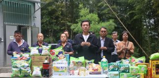 集集大山轉播站中元普度 祈求設備運轉順利人員平安