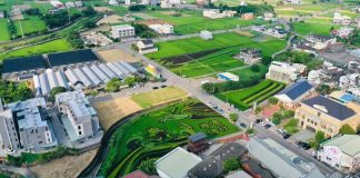 中秋連假搭火車到苑裡無車農遊 逛市場、騎稻田、玩藺草一日遊