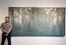 屯藝林必强膠彩畫邀請展 「真景靜域」展出歷年代表作品