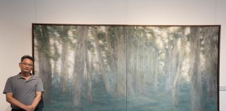 屯藝林必强膠彩畫邀請展 「真景靜域」展出歷年代表作品