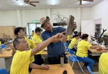 「綠色創藝生活」活動 30位長輩體驗松果遇上漂流木打造自然療癒小物