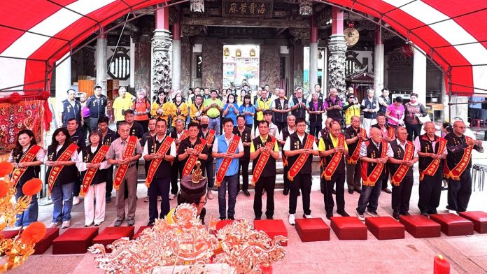 南瑤宮開基三媽暨十會媽角頭祈安遶境前隆重舉行「置天台」儀式稟告上蒼_0
