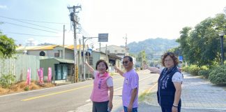 潭子潭興路拓寬將完工 楊瓊瓔再爭取潭子區公所、新興國小前9座電桿地下化